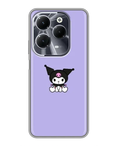 Чехол для Infinix Hot 40 с картинкой «Kuromi — фиолетовый минимализм» Чехол для Infinix Hot 40 с картинкой «Kuromi — фиолетовый минимализм»