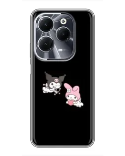 Чехол для Infinix Hot 40 с картинкой «My Melody и Kuromi»