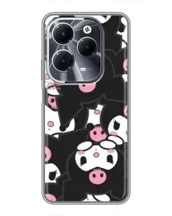 Чехол для Infinix Hot 40 с картинкой «Паттерн голов Куроми»