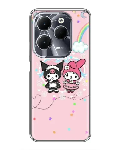 Чехол для Infinix Hot 40 с картинкой «My Melody и Kuromi» Чехол для Infinix Hot 40 с картинкой «My Melody и Kuromi»