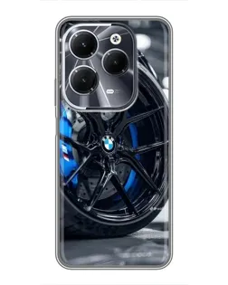 Чехол для Infinix Hot 40 с картинкой «Колесо BMW вблизи» Чехол для Infinix Hot 40 с картинкой «Колесо BMW вблизи»