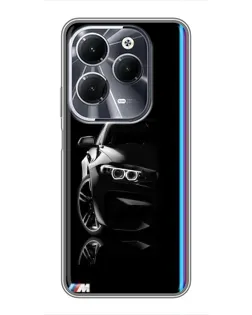Чехол для Infinix Hot 40 с картинкой «Силуэт BMW в темноте» Чехол для Infinix Hot 40 с картинкой «Силуэт BMW в темноте»
