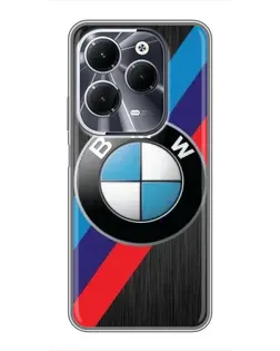 Чехол для Infinix Hot 40 с картинкой «BMW M-stripes стиль» Чехол для Infinix Hot 40 с картинкой «BMW M-stripes стиль»