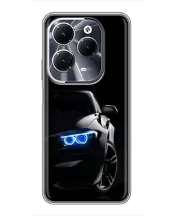 Чехол для Infinix Hot 40 с картинкой «BMW — ночной взгляд» Чехол для Infinix Hot 40 с картинкой «BMW — ночной взгляд»