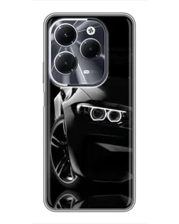 Чехол для Infinix Hot 40 с картинкой «Черная BMW — профиль» Чехол для Infinix Hot 40 с картинкой «Черная BMW — профиль»