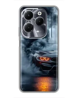 Чехол для Infinix Hot 40 с картинкой «BMW M-Power — абстракция» Чехол для Infinix Hot 40 с картинкой «BMW M-Power — абстракция»