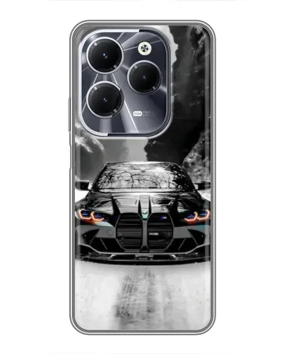 Чехол для Infinix Hot 40 с картинкой «BMW — акварельный дрифт» Чехол для Infinix Hot 40 с картинкой «BMW — акварельный дрифт»