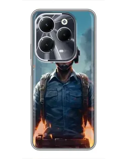 Чехол для Infinix Hot 40 с картинкой «PUBG — реалистичный герой» Чехол для Infinix Hot 40 с картинкой «PUBG — реалистичный герой»