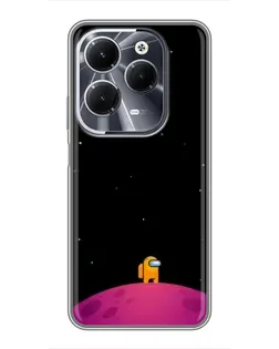 Чехол для Infinix Hot 40 с картинкой «Одинокий герой на планете» Чехол для Infinix Hot 40 с картинкой «Одинокий герой на планете»