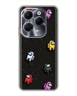 Чехол для Infinix Hot 40 с картинкой «Космический паттерн Among Us» Чехол для Infinix Hot 40 с картинкой «Космический паттерн Among Us»