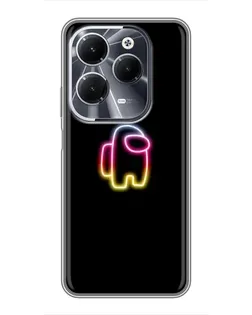 Чехол для Infinix Hot 40 с картинкой «Among Us градиент»