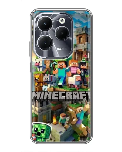 Чехол для Infinix Hot 40 с картинкой «Замок Minecraft» Чехол для Infinix Hot 40 с картинкой «Замок Minecraft»