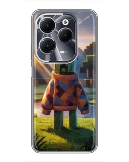 Чохол для Infinix Hot 40 з картинкою «Кріпер у светрі»