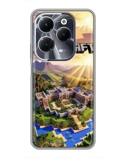 Чохол для Infinix Hot 40 з картинкою «Minecraft панорама»