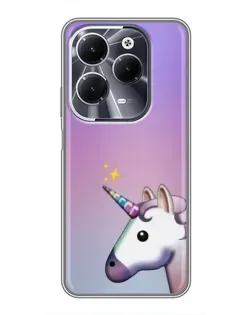 Чехол для Infinix Hot 40 с картинкой «Единорог градиент»