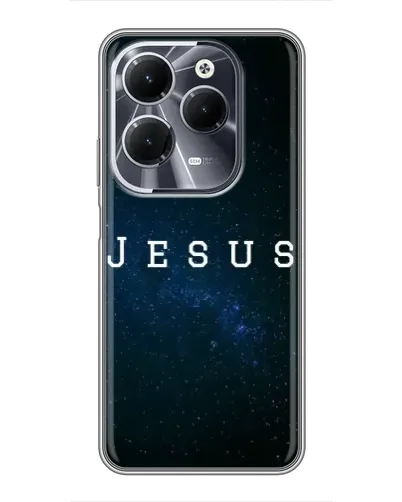 Чехол для Infinix Hot 40 с картинкой «Звездное небо Jesus»