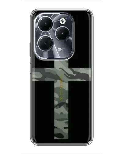 Чехол для Infinix Hot 40 с картинкой «Милитари Крест»