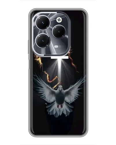 Чехол для Infinix Hot 40 с картинкой «Голубь и Свет»