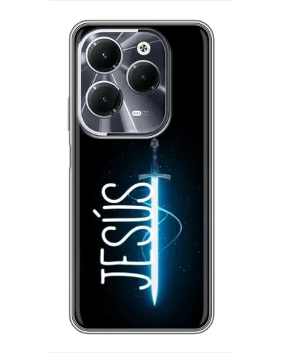 Чехол для Infinix Hot 40 с картинкой «Меч Духа Jesus»