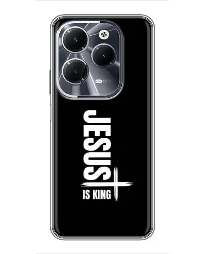 Чехол для Infinix Hot 40 с картинкой «Вертикаль веры Jesus»
