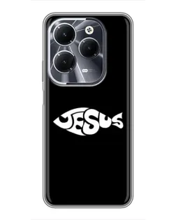 Чехол для Infinix Hot 40 с картинкой «Рыба Jesus» Чехол для Infinix Hot 40 с картинкой «Рыба Jesus»