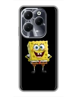 Чехол для Infinix Hot 40 с картинкой «Классический Губка Боб»