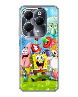 Чехол для Infinix Hot 40 с картинкой «Губка Боб и друзья» Чехол для Infinix Hot 40 с картинкой «Губка Боб и друзья»