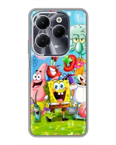 Чехол для Infinix Hot 40 с картинкой «Губка Боб и друзья» Чехол для Infinix Hot 40 с картинкой «Губка Боб и друзья»