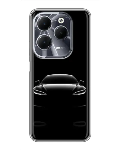 Чехол для Infinix Hot 40 с картинкой «Силуэт Tesla Night» Чехол для Infinix Hot 40 с картинкой «Силуэт Tesla Night»