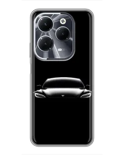 Чехол для Infinix Hot 40 с картинкой «Фары Tesla Night»