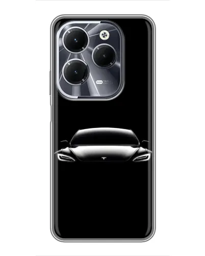 Чехол для Infinix Hot 40 с картинкой «Фары Tesla Night» Чехол для Infinix Hot 40 с картинкой «Фары Tesla Night»