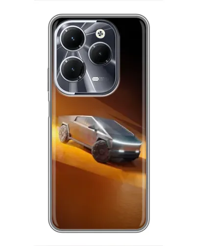 Чехол для Infinix Hot 40 с картинкой «Cybertruck в пустыне» Чехол для Infinix Hot 40 с картинкой «Cybertruck в пустыне»