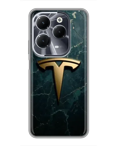 Чехол для Infinix Hot 40 с картинкой «Мраморная Tesla Gold» Чехол для Infinix Hot 40 с картинкой «Мраморная Tesla Gold»