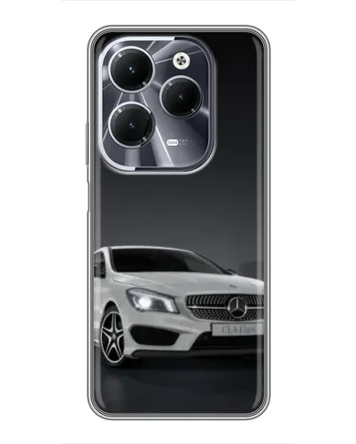 Чехол для Infinix Hot 40 с картинкой «Mercedes AMG GT Silver»