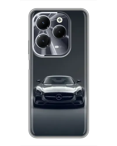 Чехол для Infinix Hot 40 с картинкой «Mercedes на черном»
