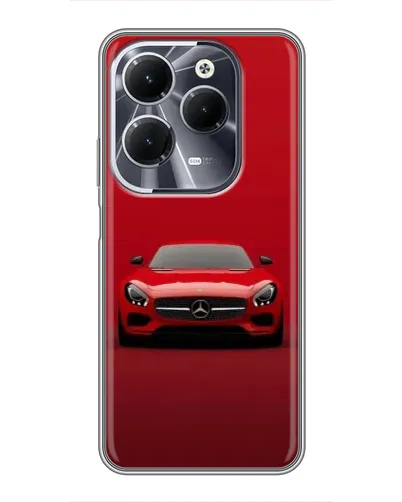 Чехол для Infinix Hot 40 с картинкой «Красный Mercedes AMG»