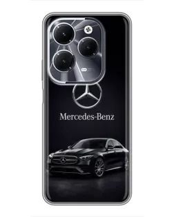 Чехол для Infinix Hot 40 с картинкой «Mercedes — решетка радиатора»