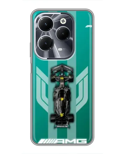 Чехол для Infinix Hot 40 с картинкой «Mercedes AMG Petronas»