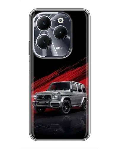 Чехол для Infinix Hot 40 с картинкой «Mercedes G-Class красный»