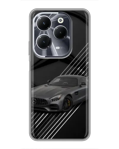 Чехол для Infinix Hot 40 с картинкой «Mercedes AMG — графика»