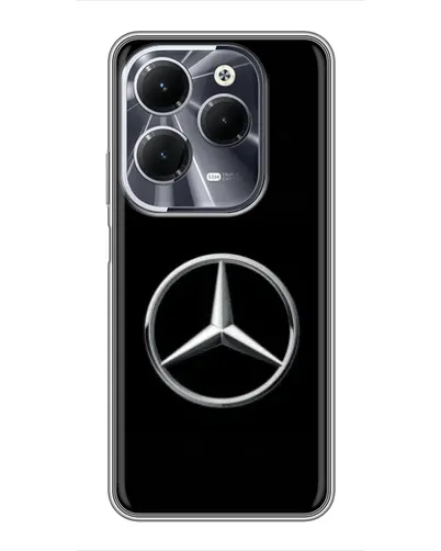 Чехол для Infinix Hot 40 с картинкой «Mercedes классический лого»