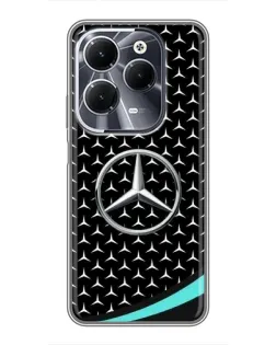 Чехол для Infinix Hot 40 с картинкой «Mercedes — бирюзовый акцент»