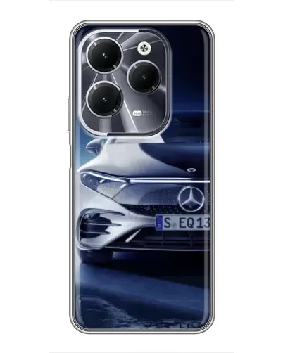 Чехол для Infinix Hot 40 с картинкой «Mercedes EQ — будущее»