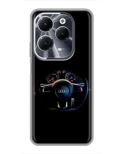 Чехол для Infinix Hot 40 с картинкой «Салон Audi — руль» Чехол для Infinix Hot 40 с картинкой «Салон Audi — руль»