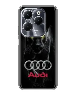 Чехол для Infinix Hot 40 с картинкой «Пантера и Audi» Чехол для Infinix Hot 40 с картинкой «Пантера и Audi»