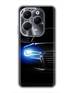 Чехол для Infinix Hot 40 с картинкой «Неоновый взгляд Audi» Чехол для Infinix Hot 40 с картинкой «Неоновый взгляд Audi»