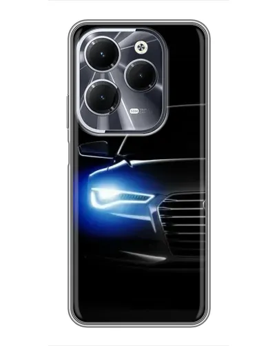 Чехол для Infinix Hot 40 с картинкой «Неоновый взгляд Audi» Чехол для Infinix Hot 40 с картинкой «Неоновый взгляд Audi»