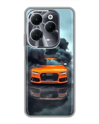 Чехол для Infinix Hot 40 с картинкой «Audi в облаках дыма» Чехол для Infinix Hot 40 с картинкой «Audi в облаках дыма»