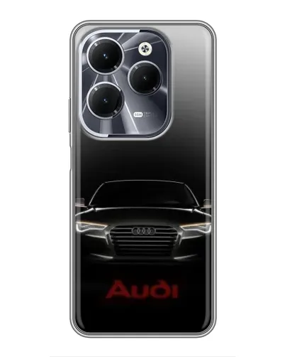 Чехол для Infinix Hot 40 с картинкой «Audi — градиентный контур» Чехол для Infinix Hot 40 с картинкой «Audi — градиентный контур»