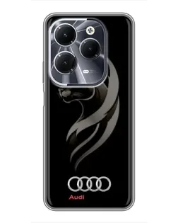 Чехол для Infinix Hot 40 с картинкой «Графика — пантера и Audi» Чехол для Infinix Hot 40 с картинкой «Графика — пантера и Audi»